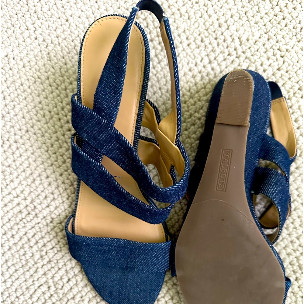 Denim sandals